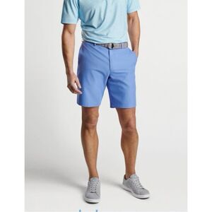 Peter Millar Crown Sport Salem Performance Golf Shorts Light Bondi Blue Size 40